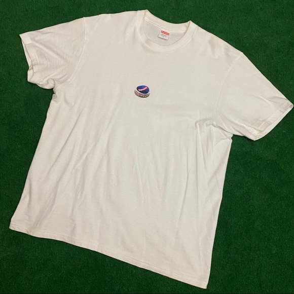 supreme bottle cap tee white